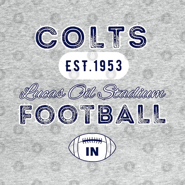 Indianapolis Football Vintage Style by Borcelle Vintage Apparel 